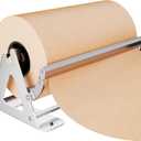 DIY Crew 18 Inch Paper Roll Dispenser and Cutter - Heavy-Duty Wall Mountable, Non Slip Tabletop - Kraft, Freezer, Butcher Paper - Up to 1000ft Rolls (Silver)