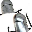 AnNafi Medieval Shoulder Pauldron Set Pair Plate Metal Armor Steel | Arm Shoulder Pauldrons Set Viking Crusader Costume for Adult men women | Battle Ready LARP, Historical Events, Halloween, Renfair