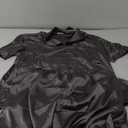 Ekouaer Men Satin Silk Pajamas Set 2 Piece Button Down Sleepwear Long Pants Loungewear with Pockets (X-Large, Dark Gray)