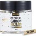 Breather - 50 pcs Super Slim 5.3MM Coconut Activated Charcoal Filters with Ceramic caps