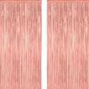 2 Pack 2026 Graduation Party Decorations, 3.28 FT x 7.05 FT Black Backdrop, Metallic Halloween Decorations Photo Backdrop Fringe Curtains Tinsel Backdrop Foil Streamer, Grad Party Supplies