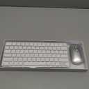 Bluetooth Keyboard and Mouse for Mac, Rechargeable, Mini Size, Ultra Slim, Quiet Typing, 4 Level DPI, Wireless Keyboard and Mouse Compatible with Mac, iPad, iPhone, MacBook Air/Pro