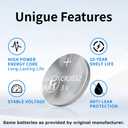 6 x (2 Pack) CR2032 OEM Remote Key Fob Battery 2032 Replacement for Honda (CRV Civic Accord Pilot Odyssey HRV Fit Passport Ridgeline Crosstour Insight Clarity CRZ) Smart Remote Check Fitment Guide