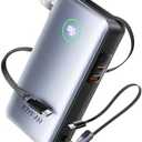 JOYFAR Portable Charger Power Bank - Travel Essentials Laptop Battery Pack 65W AC Plug GaN 25000mAh Built in Cable USB C Phone Fast Charging Compatible with iPhone 16 15 14 13 12 iPad MacBook Samsung