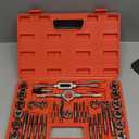 40PCS Tap and Die Set, Metric Size Standard M3 to M12, Threading Tool Set for Cutting External and Internal Threads with Adjustable Handles, Complete Accessories and Storage Case