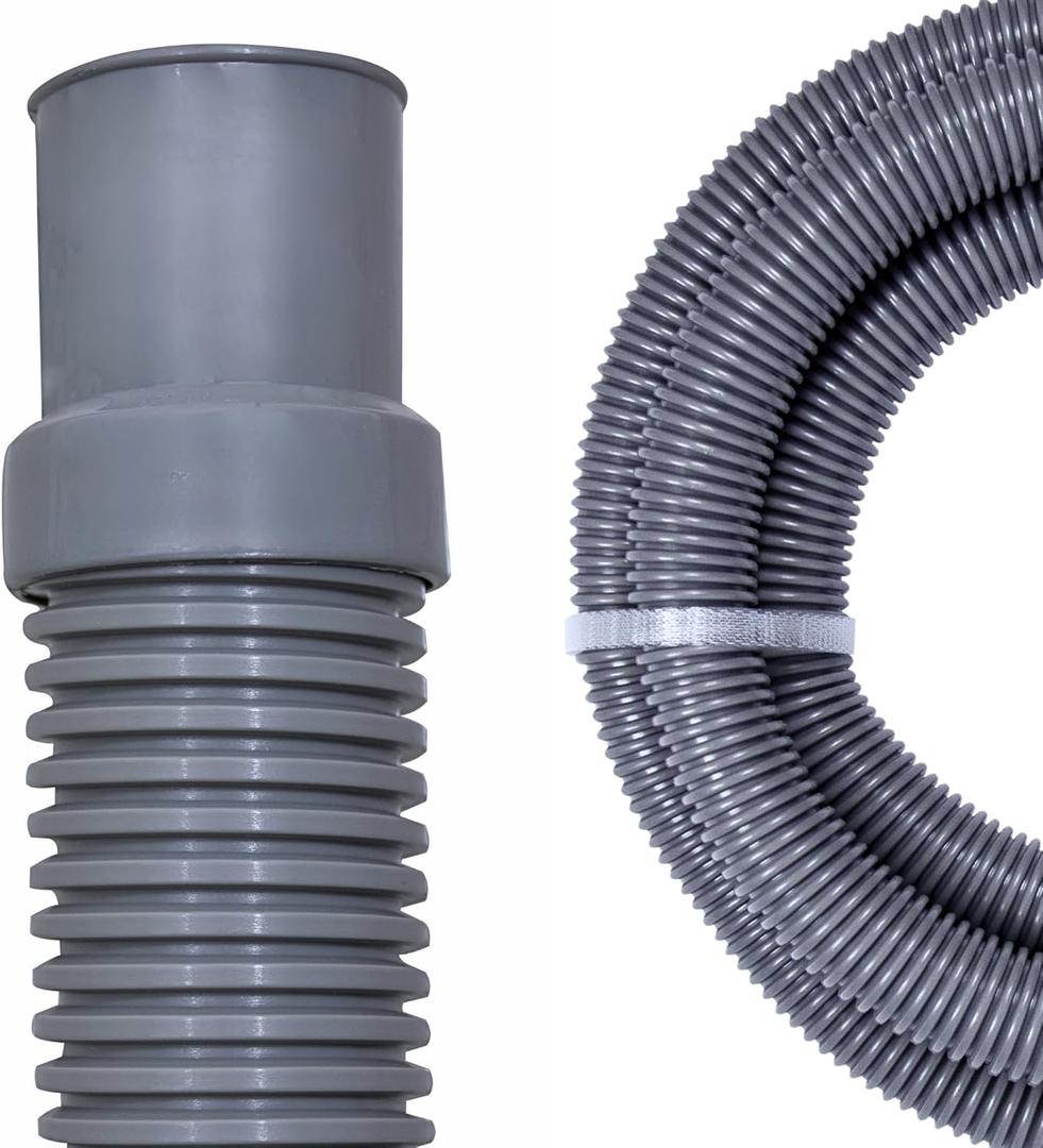 SWIMLINE HYDROTOOLS Pool Pump Filter Connection Hose W/ Cuff | 1.5 Inch X 9 Foot | Heavy-Duty Flexible, Durable & Leakproof | Chemical & UV Resistant | For Above Ground Pools Skimmer Filters & Pumps