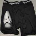 Shock Doctor Compression Shorts Men, Protective Bio-Flex Cup, Moisture-Wicking, Vented Protection. Adult Men Sizes, Size S