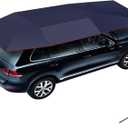 Semi Automatic Car Umbrella for Roof, Universal Car Tent with Bracket, 4.8M Portable Protection Carport, Folded Cars Sun Shade Movable Canopy for Sedan SUV