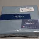 Bedsure Mineral Blue Duvet Cover King Size - 3 Pieces Prewashed Cotton-Like Polyester Extra Soft Bedding Set, Includes 1 Duvet Cover 104x90 Inches with Zipper Closure & 2 Pillow Shams, No Comforter