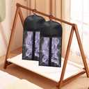 6-Pack Hair Extension Holder - Wig Storage Bags with Hanger for Multiple Wigs, Dust-proof, Ideal for Hair Extensions & Accessories