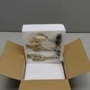 3 Pcs Thinker Small Statue Set - Black Gold Home Decor Abstract Art Figurines for Shelves, Living Room Coffee Table, Office Desktop (3 Pcs Gold, 6")