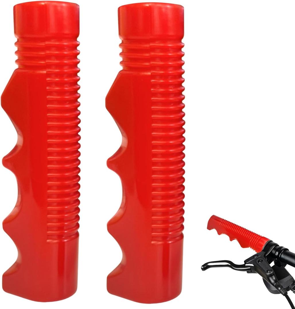 Handlebar Grips Replacement for Radio Flyer Tricycle,3/4 Inch Non-Slip Bike Handlebar Grips for Child,Red Replacement Push Handle Grips,Durable & Comfortable Bicycle Handlebars (1 Pair)