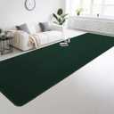 Large Modern Runner Rugs for Living Room Bedroom, 2x6 Feet Dark Green Ultra Soft Thickened Memory-Foam Indoor Rug, Comfy Aesthetic Solid Minimalist Carpets for Girls Boys Nursery Dorm Home Decor