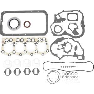 Cylinder Head Gasket Kit Engine Valve Gasket Set No.ME997429 for Mitsubishi 4D34 Rubber, Metal Black