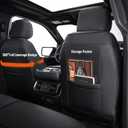 Super Cover for Ford F150 Seat Covers 2015-2025 2026, Full Set Custom Fit Faux Leather Car Seat Covers, Waterproof Pickup Truck Accessories for SuperCrew/CrewCab 1st Row Bucket Seats (XL, XLT), Black