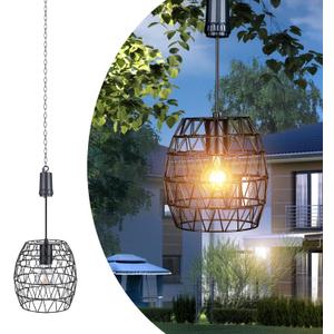 pearlstar Battery Operated Outdoor Hanging Light  Outdoor Indoor Pendant Chandelier Waterproof Porch Gazebo Patio Pendant Lantern Chandelier Lighting