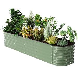 FarmGeo Raised Garden Bed Kit 8×2×1.4 FT Magnesium-Aluminum-Zinc Stainless Steel Metal Planter Box for Planting Outdoor Plants Vegetables(Light Green) FarmGeo Raised Garden Bed Kit 8×2×1.4 FT Magnesium-Aluminum-Zinc Stainless Steel Metal Planter Box for Planting Outdoor Plants Vegetables(Light Green)