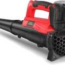 Leaf Blower for Milwaukee 18V Battery, 450CFM Electric Leaf Blower with 130MPH, Copper Motor, Handheld for Lawn Care, Yard (Battery Not Included) (Red)