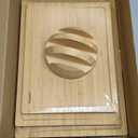 SMIRLY Wooden Cutting Boards For Kitchen Meal Prep & Serving - Bamboo Cutting Board Set with Holder, Charcuterie & Chopping Board, Wood Cutting Board Set, Kitchen Gadgets