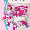 Shopping Cart with 16" Baby Doll, 12.6 x 4.72 x 20.47 inches