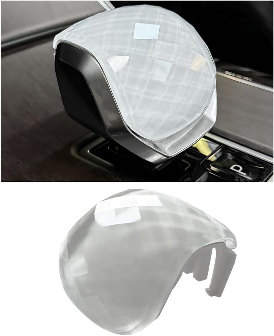 Egreat Crystal Gear Shift Knob Cover Trim Compatible with Land Rover Range Rover Sport/Vogue 2023-2025VELAR/Discovery 5 2021-2025 Interior Accessories (White)