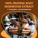 Organic Instant Mushroom Coffee With Organic Arabica & 6 Adaptogenic Mushrooms (Lions Mane, Turkey Tail, Cordyceps & Others To Enhance Digestion, Energy, Focus, Immune Support (30 Servings-180g) (6.35 Ounce (Pack of 1))