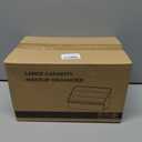 Lipsticks Holder,Lipgloss Organizer and Storage Display Case for Lip Gloss,Makeup Organizer with drawer,3 Rows spacious compartments & 1 extra drawers Makeup Holder & Cosmetics Display(Cream)