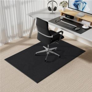 Aothia Heavy Duty Office Chair Mat - 36"x55" Non-Slip Floor Protector for Carpet & Hardwood, Easy to Clean, Durable Mat for Home and Office (Black)