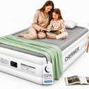 CHERIMOR Twin XL Air Mattress with Built-in Pump, 18" Raised Comfort, Anti-Sag Horizontal Beam, 2-Min Fast Inflation, Multi-Layer Leak Proof Blow Up Mattress, Supports 500 lbs for Home Guests Camping