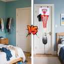 Basketball Hamper Toy for Kids  Fun Over-The-Door Laundry Hoop with Ball  Build Good Habits Early & Keep The Floor Tidy