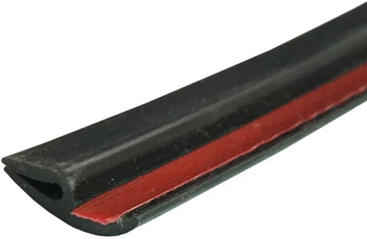 Car Front Windshield Window Rubber Seal Strip Moulding Trim, 10Ft/3M Universal Automotive Weather Stripping Self Adhesive for Car Windshield (Black)