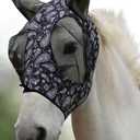 Harrison Howard Super Comfort Stretchy Fly Mask Large Eye Space with UV Protection Soft on Skin with Breathability Paisley Wave Full (Large)