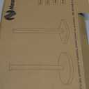 NearMoon Standing Paper Towel Holder, Kitchen Paper Towel Tissue Holder- for Bathroom Kitchen Countertop, Standard or Jumbo-Sized Roll Paper (with Marble Base, Brushed Nickel)