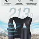 Zelvot Running Vest for Women Men, USA Original Patent, Adjustable Chest Straps Running Hydration Vest with 500ml Soft Flask, Lightweight Breathable Reflective Running Vest for Marathon (Black, M/ L)