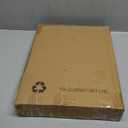 Bamboo-Silverware-Drawer-Organizer-Kitchen, Expandable Utensil Holder Cutlery Tray Flatware Organization Adjustable Wood Tableware Dividers Storage (with Removable Knife Block) (White, Large)