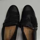 VERDASCO Women's Loafers Comfort Slip-Ons Flat Work Shoes Casual Moccasins Penny Loafers Lady Dress Shoes (7.5 Wide, Leather-black)