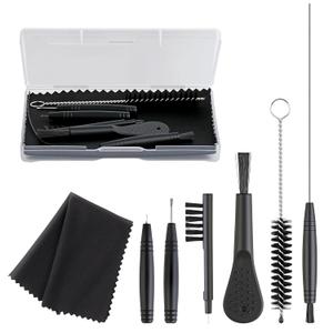 Hearing Aid Cleaning Kit Supplies for Oticon/Phonak/Starkey, Earring Aids Amplifier Cleaner Case Hard Pocket Size Tools, Earing Brushes Kits Accessories in Ear Monitor, Earbuds/Headphones Brushs