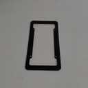 Solid Black Plastic License Plate Frame