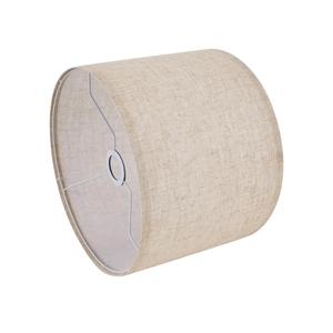 eige Lamp Shade, Large Drum Lampshade 13''Top X 13'' Bottom X 10'' High, Replacement Lamp Shade Natural Linen Hand Crafted for Table Lamps Floor Lamps Chandelier Lamp, Easy Assembly Required