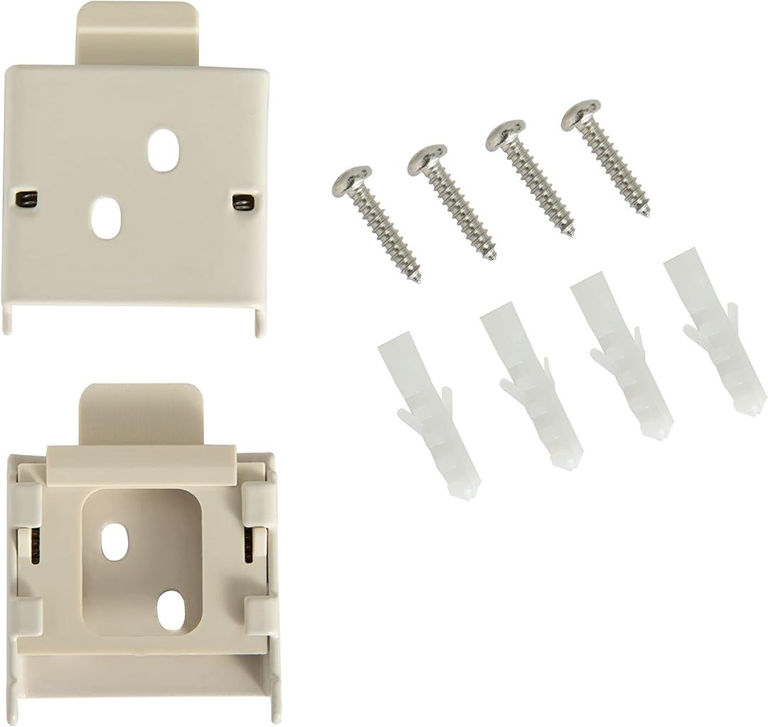 Universal Replacement mounting Brackets for Roller Blinds (Top Rail Spring BuckleBeige) (Type 1 Beige)