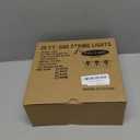 SUNSGNE 25Ft Round Christmas Lights Outdoor, G40 Globe String Lights with 27 LED Clear Lights(2 Spare), Green Wire String Lights for Yard Patio Porch Tent Pergola Backyard Christmas Decorations (Warm White-Green)