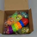 SpringFlower 12 Pack Filled Easter Eggs,Kids Easter Eggs Filled with Bunny Squeeze Toys,Easter Egg Hunt Basket Stuffers,Party Favors,Classroom Easter Gift for Kids