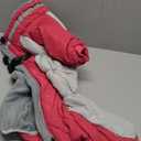 SUNFURA Full Body Dog Coat - Warm Fleece Jacket for Large Dogs, Turtleneck Winter Coats with Harness, Reflective Dog Snowsuit Windproof Puffer Jackets with Legs for French Bulldog, Hot Pink L