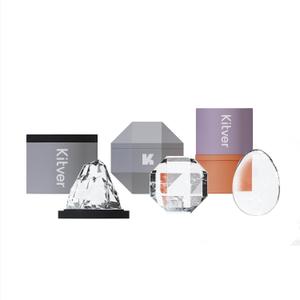 Whiskey Ice Cube Tray Set 3-Pack - Create Iceberg, Atomic Sphere & Large Round Clear Ice Cubes for Cocktails, Slow-Melting & Reusable, BPA-Free Silicone Trays with Leakproof Lids