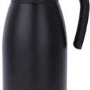 GiNT 1.9L / 64Oz Thermal Coffee Carafe, Insulated Stainless Steel Coffee Carafes for Keeping Hot/Double Walled Vacuum Thermal Carafe (Black) (EXP 05/01/30)