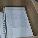 U-Shaped Pedestal Sink Storage Cabinet with 2 Doors & Shelf, Freestanding Bathroom Vanity Organizer Under Sink, 60cm Wide MDF Cupboard for Toiletries & Cleaning Supplies, White