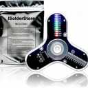 ISolderStore Soldering Practice Kit 3 Leaves Fidget Spinner Soldering Project Electronics Kit LED Flashing Light DIY Electronic Board, STEM Soldering Project for Hobbyists, Engineers, and Students
