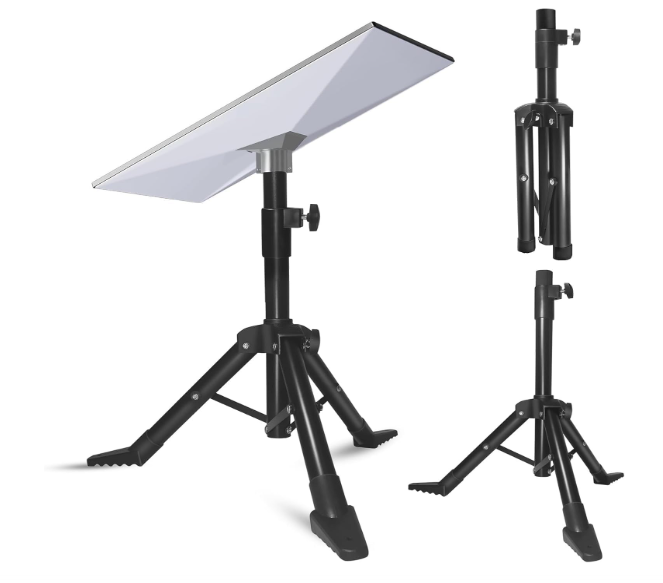 Starlink Gen 3 Tripod Stand, Adjustable HeavyDuty Mount, Supports Gen 3/V4 and Standard Kickstand Dish, Height Adjustable from 2 to 4.5 Feet, Comes with Slidein Pipe Adapter