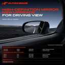A-Premium Right Passenger Side Non-Heated Mirror Glass with Backing Plate - Compatible with Chevrolet Malibu 2008-2012 & Saturn Aura 2007-2009 - Exterior Side View Convex Mirror