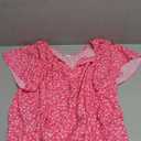 Eytino Women Plus Size Tops Boho Printed V Neck Short Sleeve Drawstring Casual Chiffon Shirts Blouse, 2XL